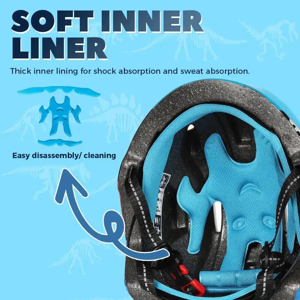  Kids Bicycle Helmet Safety Gear Set With Knee Pads Pro -  ToylandEU™