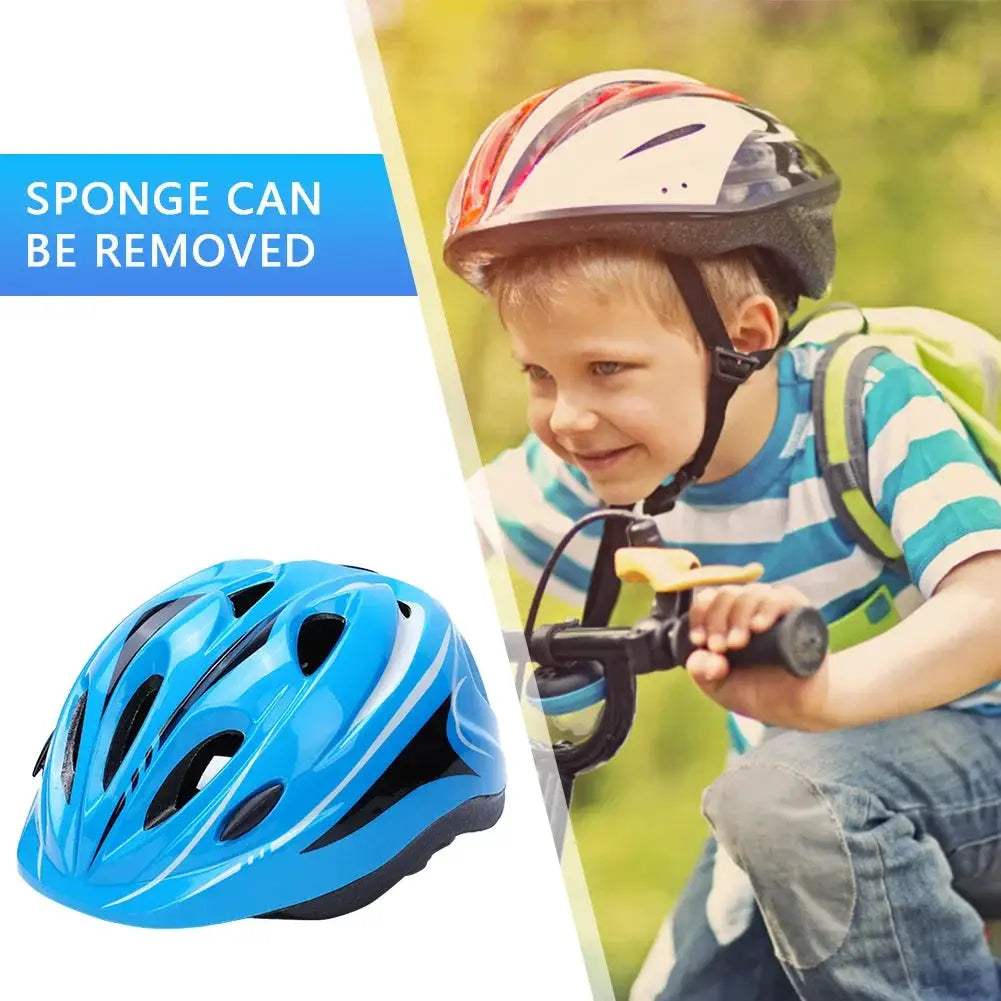 Kids Bicycle Helmet With Breathable Vents And Knee Pads - ToylandEU