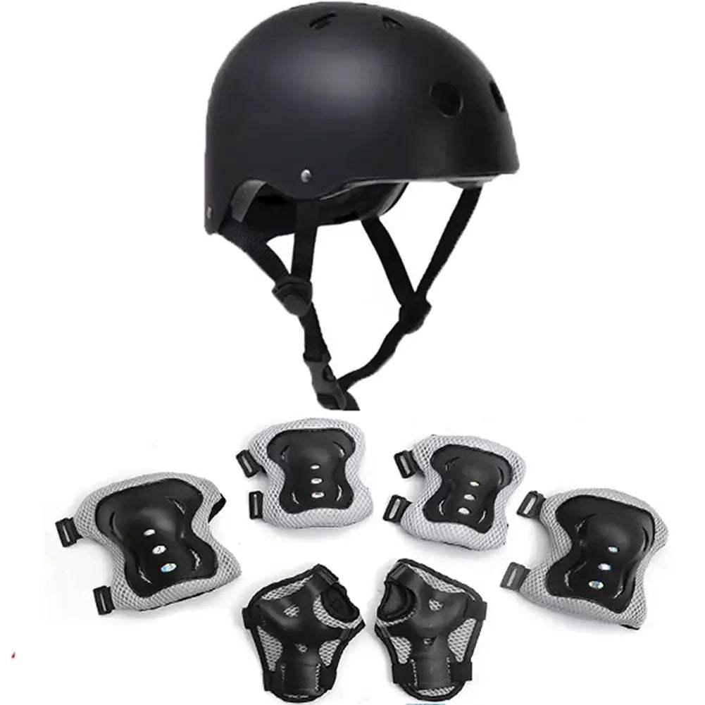 Kids Bicycle Helmet With Breathable Vents And Knee Pads - ToylandEU