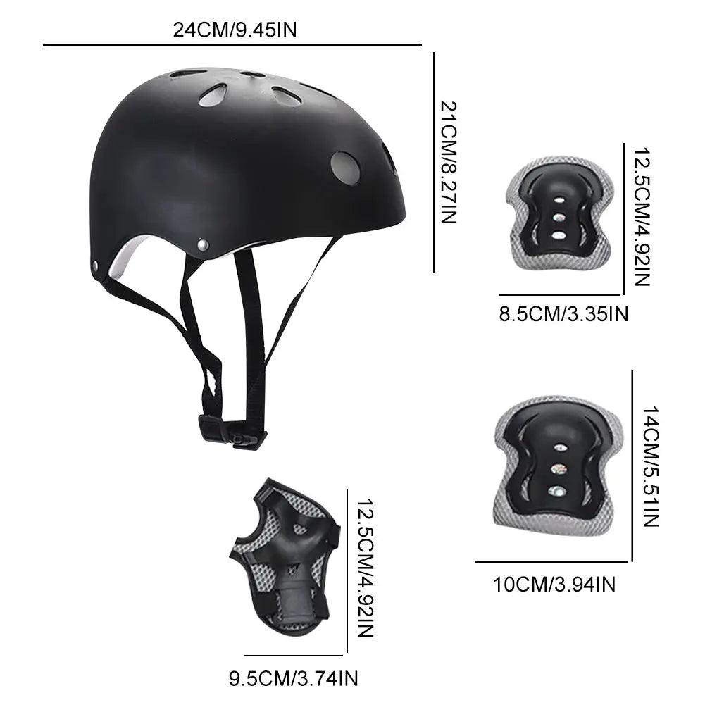  Kids Bike Helmet All In One Knee Elbow Wrist Guards -  ToylandEU™