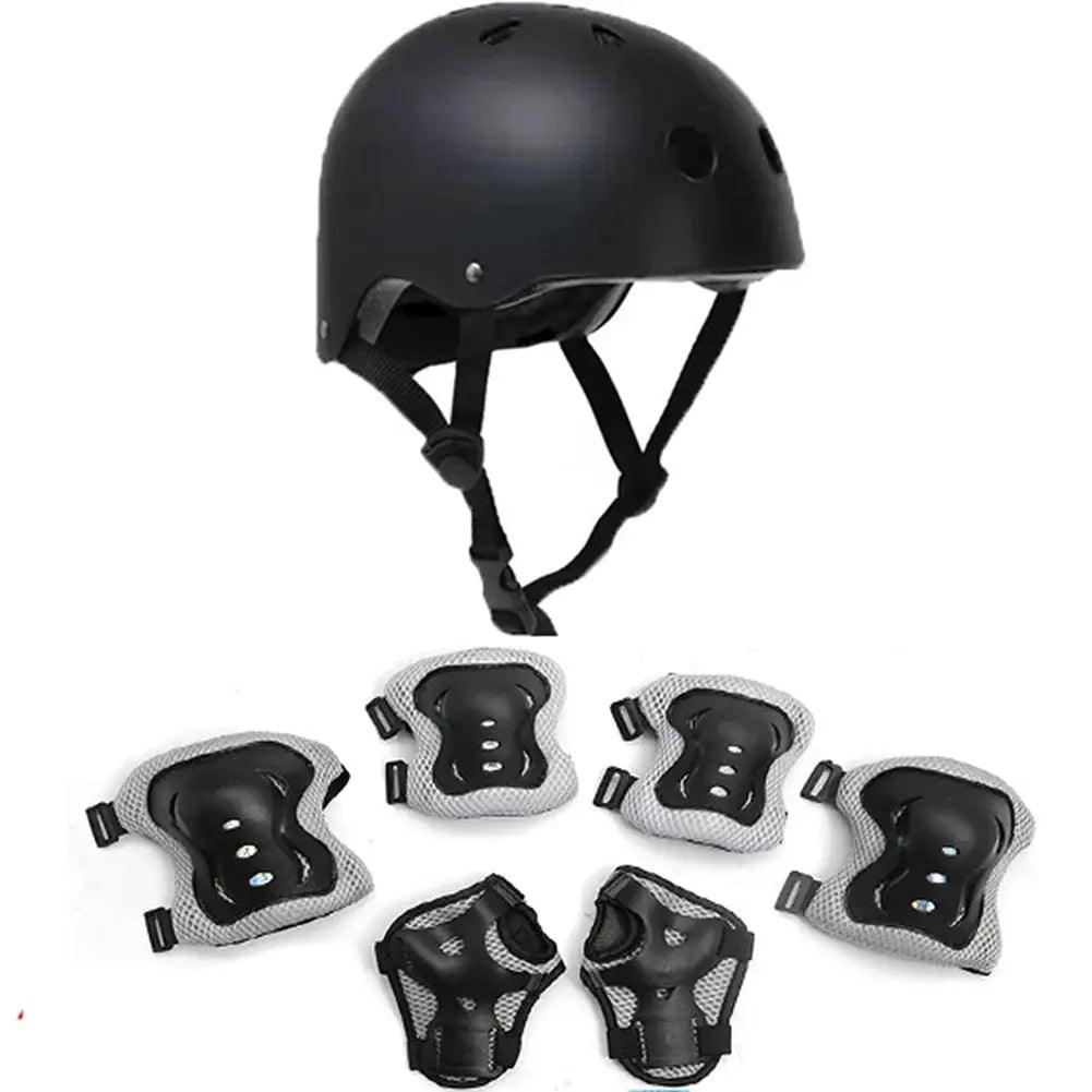  Kids Bike Helmet All In One Knee Elbow Wrist Guards -  ToylandEU™