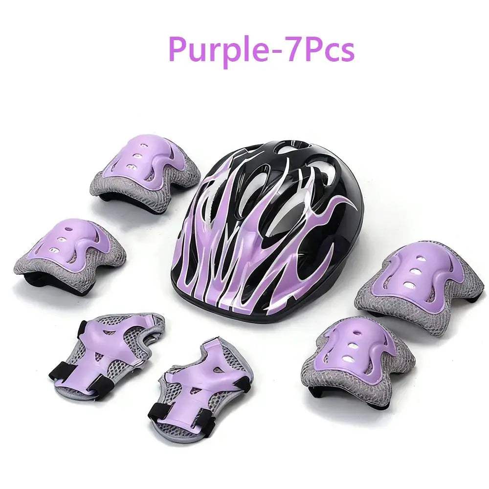 Kids Bike Helmet And Protective Gear Set With Universal Fit - ToylandEU