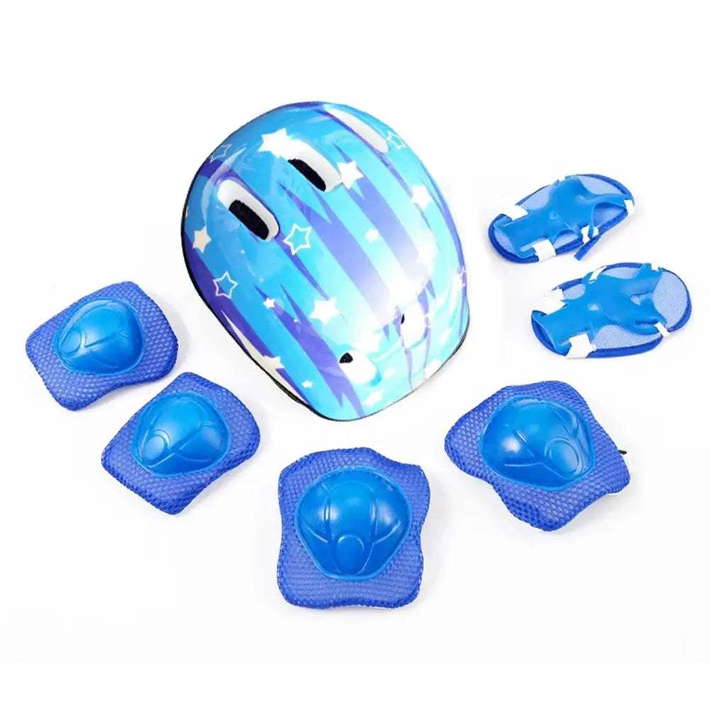 Kids Bike Helmet With Knee Elbow Wrist Guards For Safety - ToylandEU