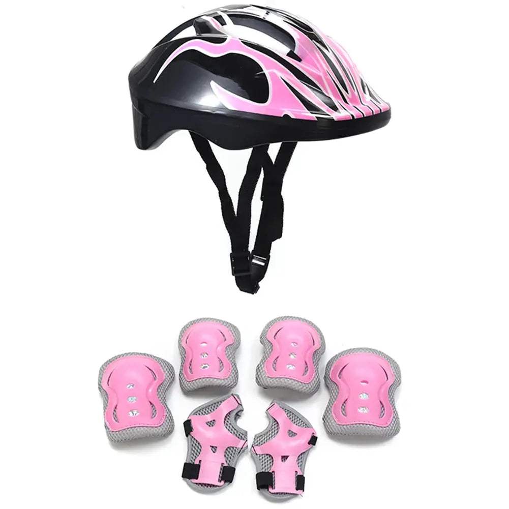 Kids Bike Helmet With Knee Elbow Wrist Guards For Safety - ToylandEU