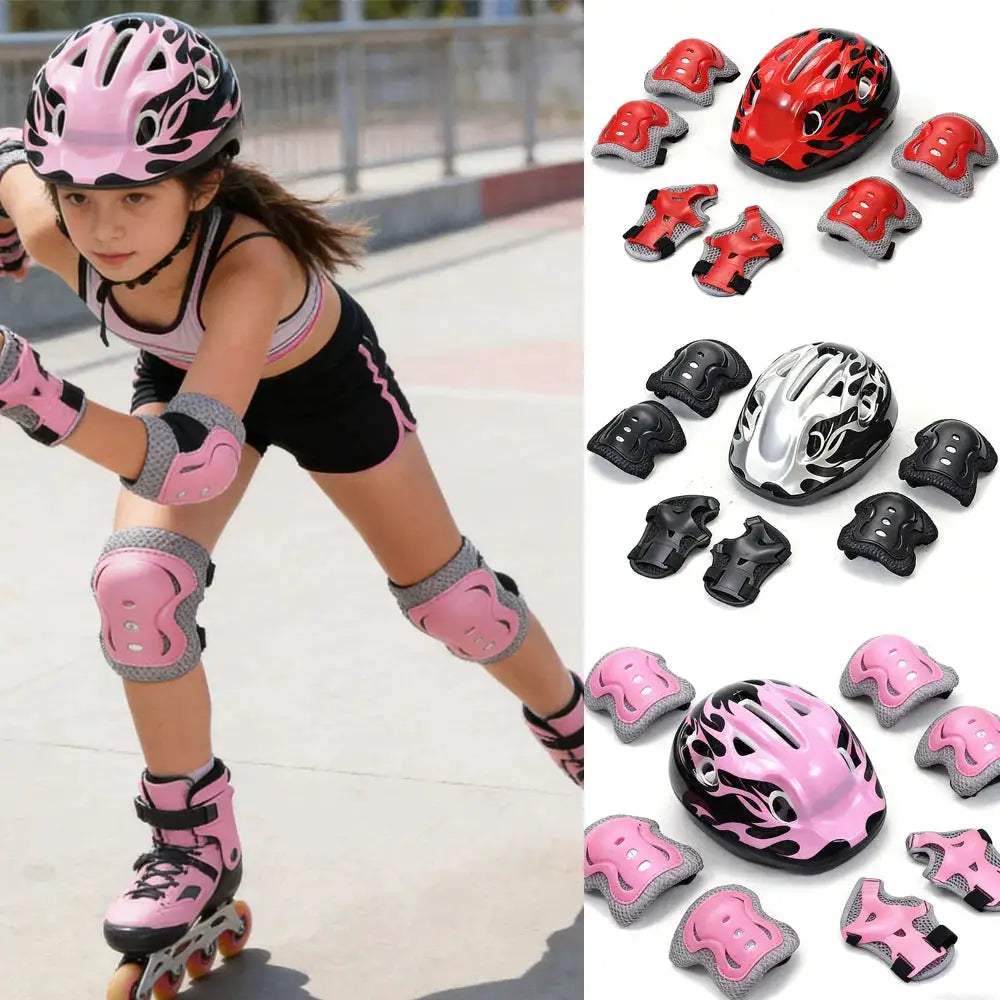 Kids Bike Helmet and Protective Pad Set for Safe Cycling - ToylandEU