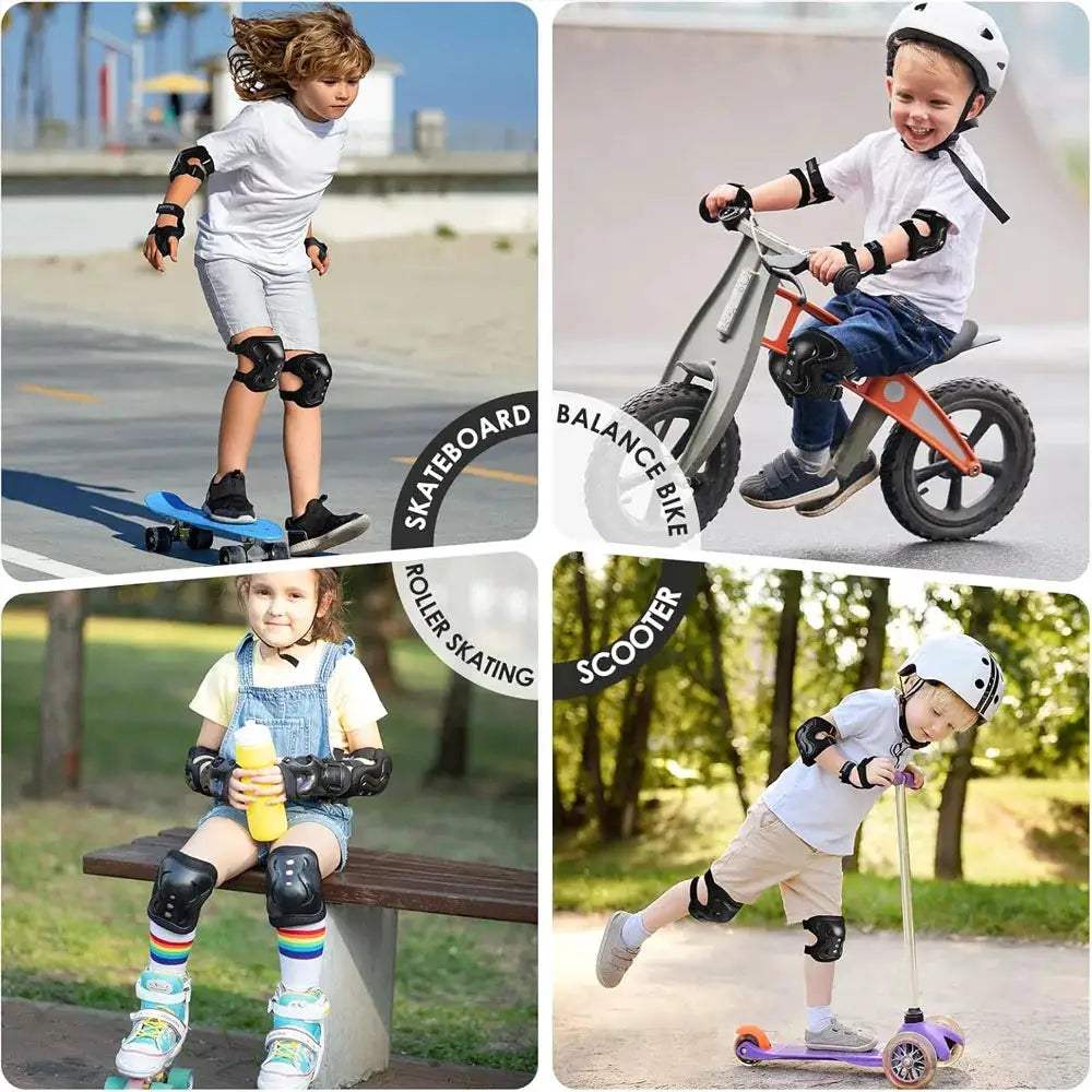 Kids Bike Helmet and Protective Pad Set for Safe Cycling - ToylandEU