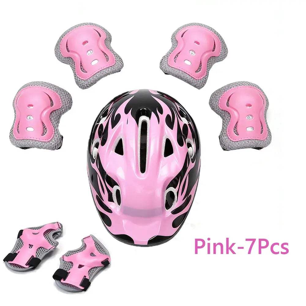 Kids Bike Helmet and Protective Pad Set for Safe Cycling - ToylandEU