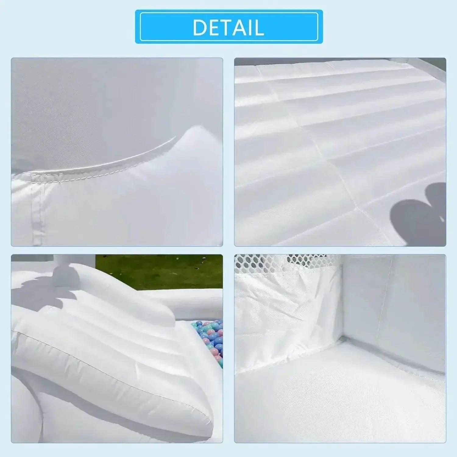  Kids Birthday Gift 9ft White Bounce House With Slide -  ToylandEU™