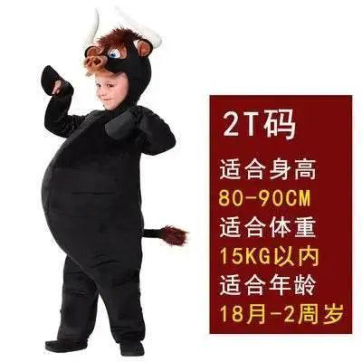  Kids' Black Bull Costume for Halloween, Carnival & Playtime Fun -  ToylandEU™