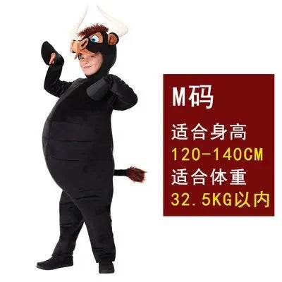 Kids' Black Bull Costume for Halloween, Carnival & Playtime Fun - ToylandEU
