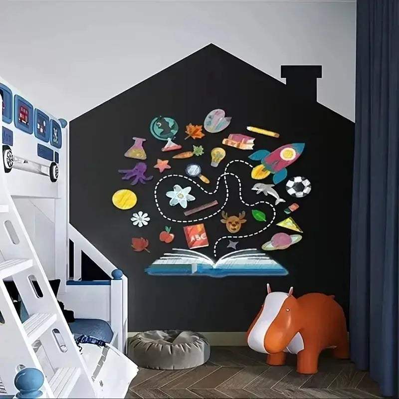  Kids Blackboard Wall Stickers With Whiteboard Surface -  ToylandEU™