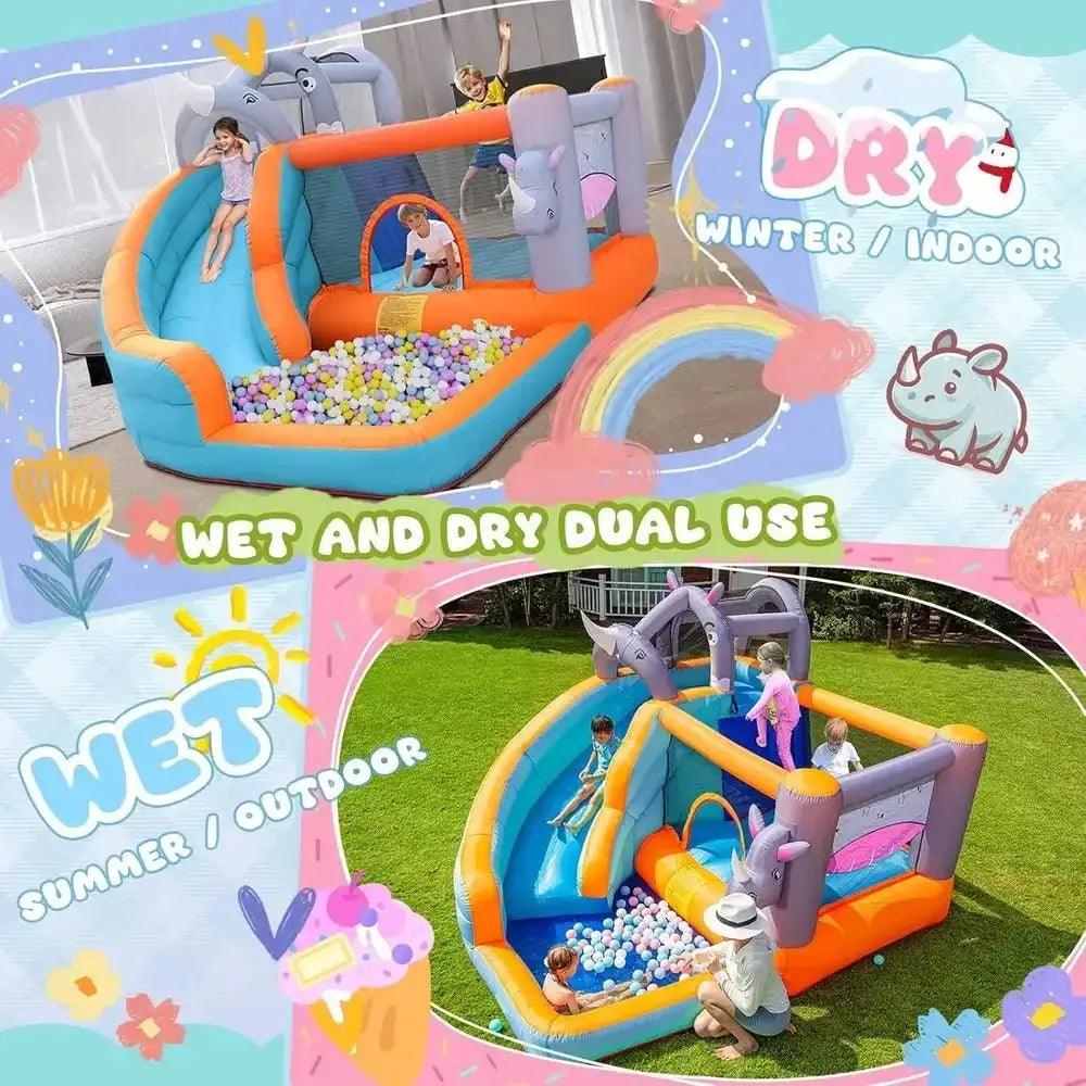  Kids Bounce House With Water Slide For Backyard Fun Safe -  ToylandEU™
