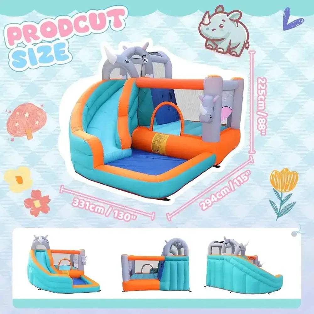 Kids Bounce House With Water Slide For Backyard Fun - ToylandEU