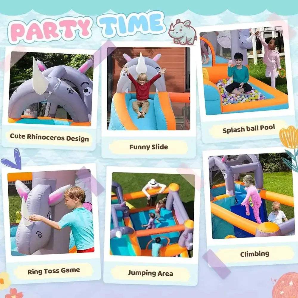 Kids Bounce House With Water Slide For Backyard Fun - ToylandEU