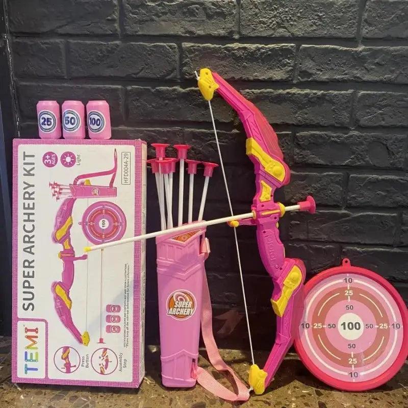  Kids Bow And Arrow Set Safe Suction Arrows Target -  ToylandEU™