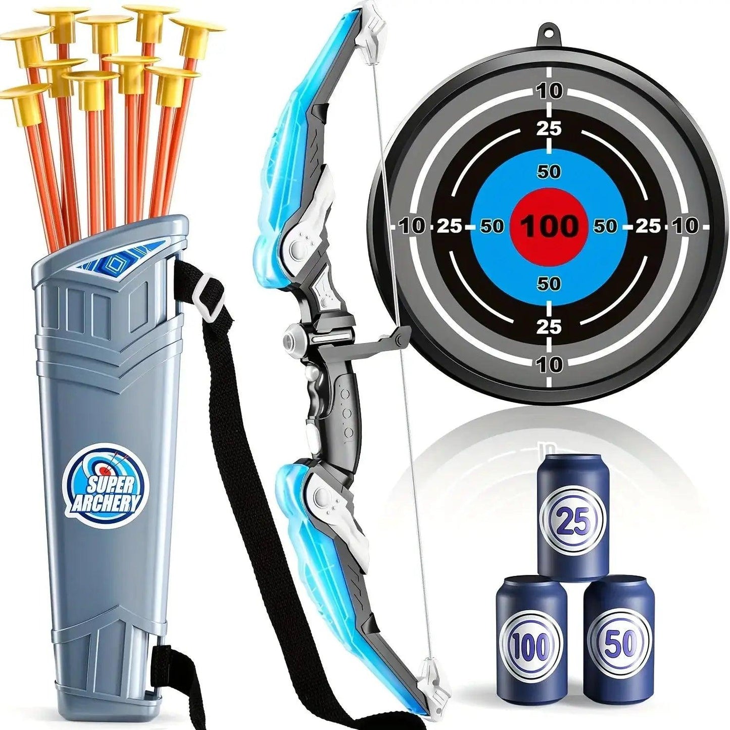 Kids Bow And Arrow Set Safe Suction Arrows Target -  ToylandEU™