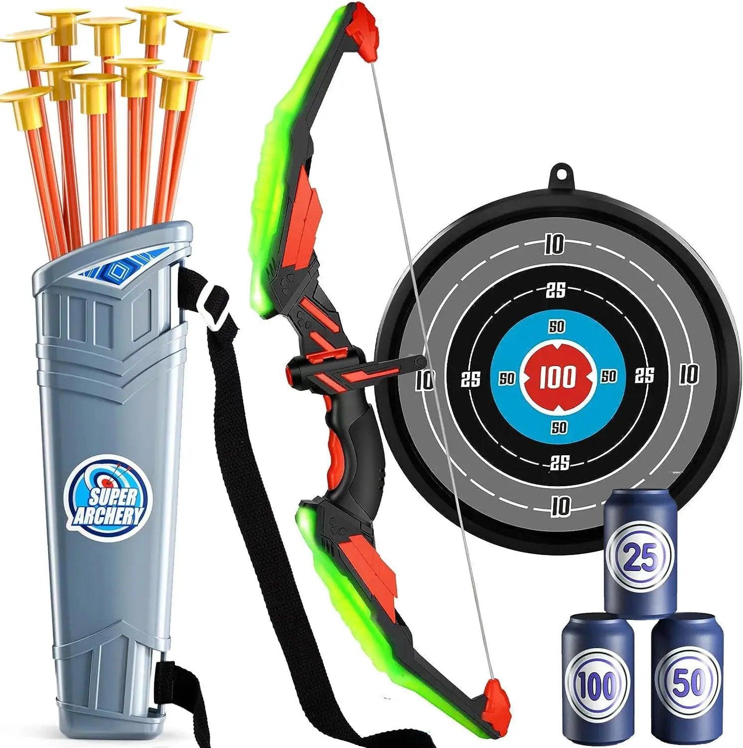  Kids Bow And Arrow Set Safe Suction Arrows Target -  ToylandEU™