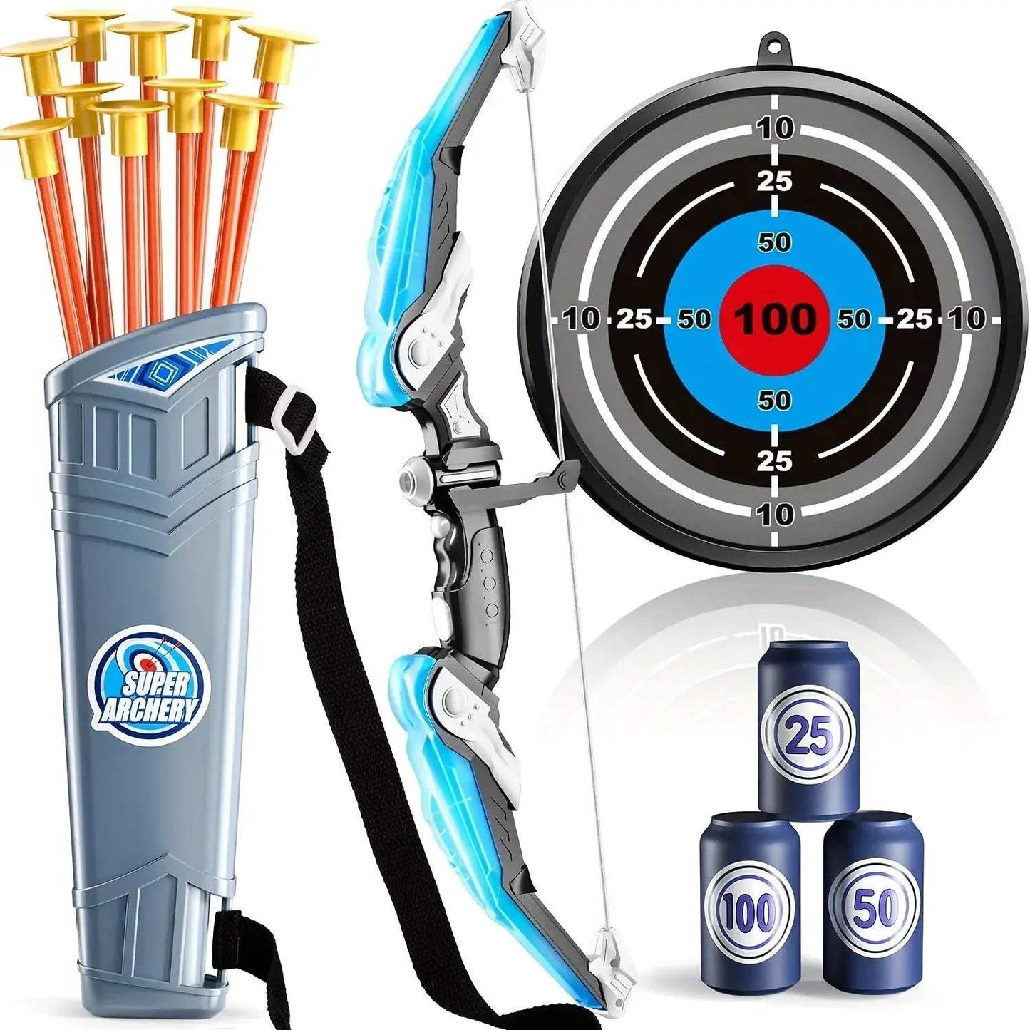  Kids Bow And Arrow Set Safe Suction Arrows Target -  ToylandEU™