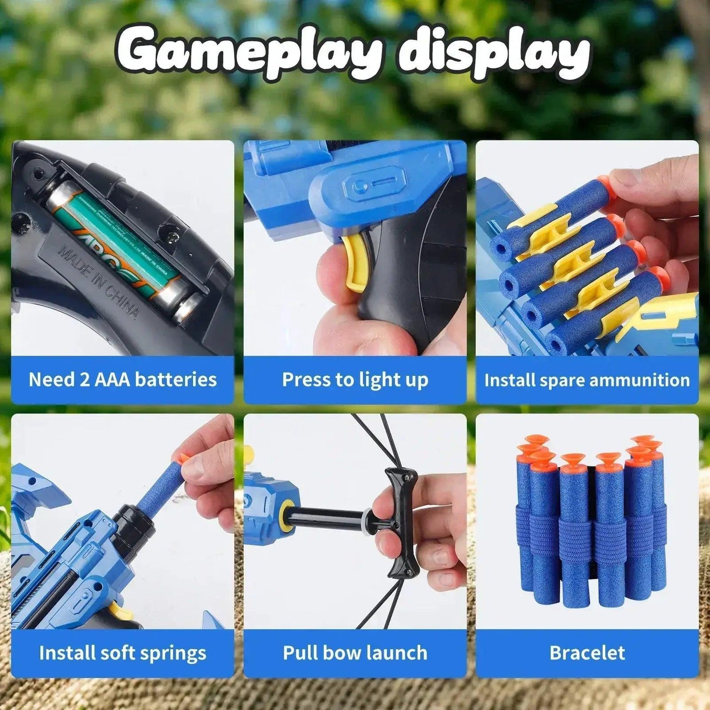 Kids Bow And Arrow Toy Safe Indoor Outdoor Play Gift 3 6 -  ToylandEU™