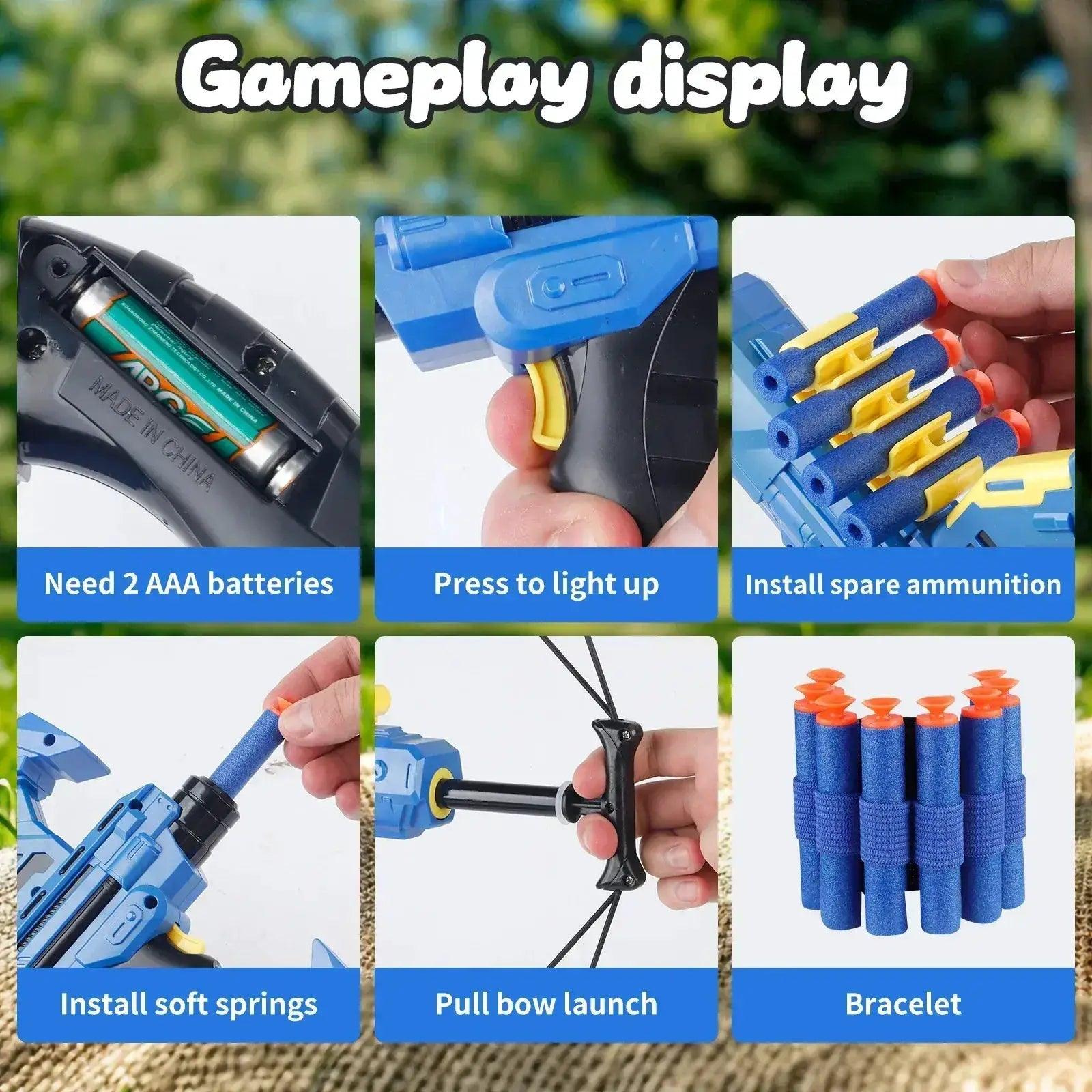  Kids Bow And Arrow Toy Safe Indoor Outdoor Play Gift 3 6 -  ToylandEU™