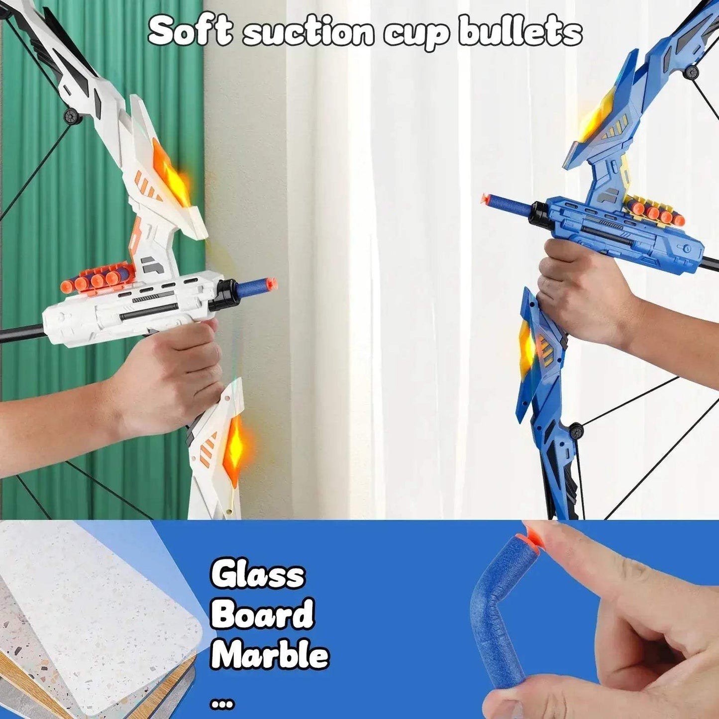 Kids Bow And Arrow Toy Safe Indoor Outdoor Play Gift - ToylandEU