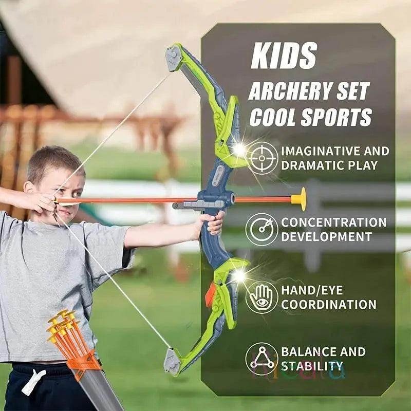  Kids Bow and Arrow Light-up Archery Set For Kids Toy -  ToylandEU™