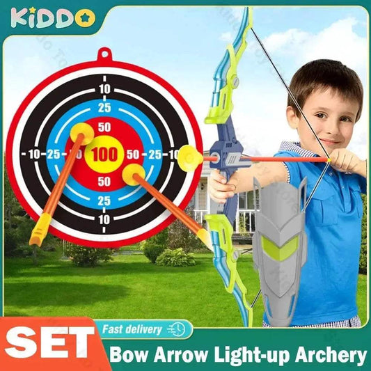  Kids Bow and Arrow Light-up Archery Set for 3-12 Years -  ToylandEU™