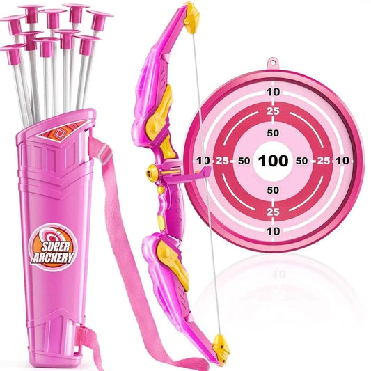  Kids Bow and Arrow Set Safe ABS Plastic Archery Toy -  ToylandEU™