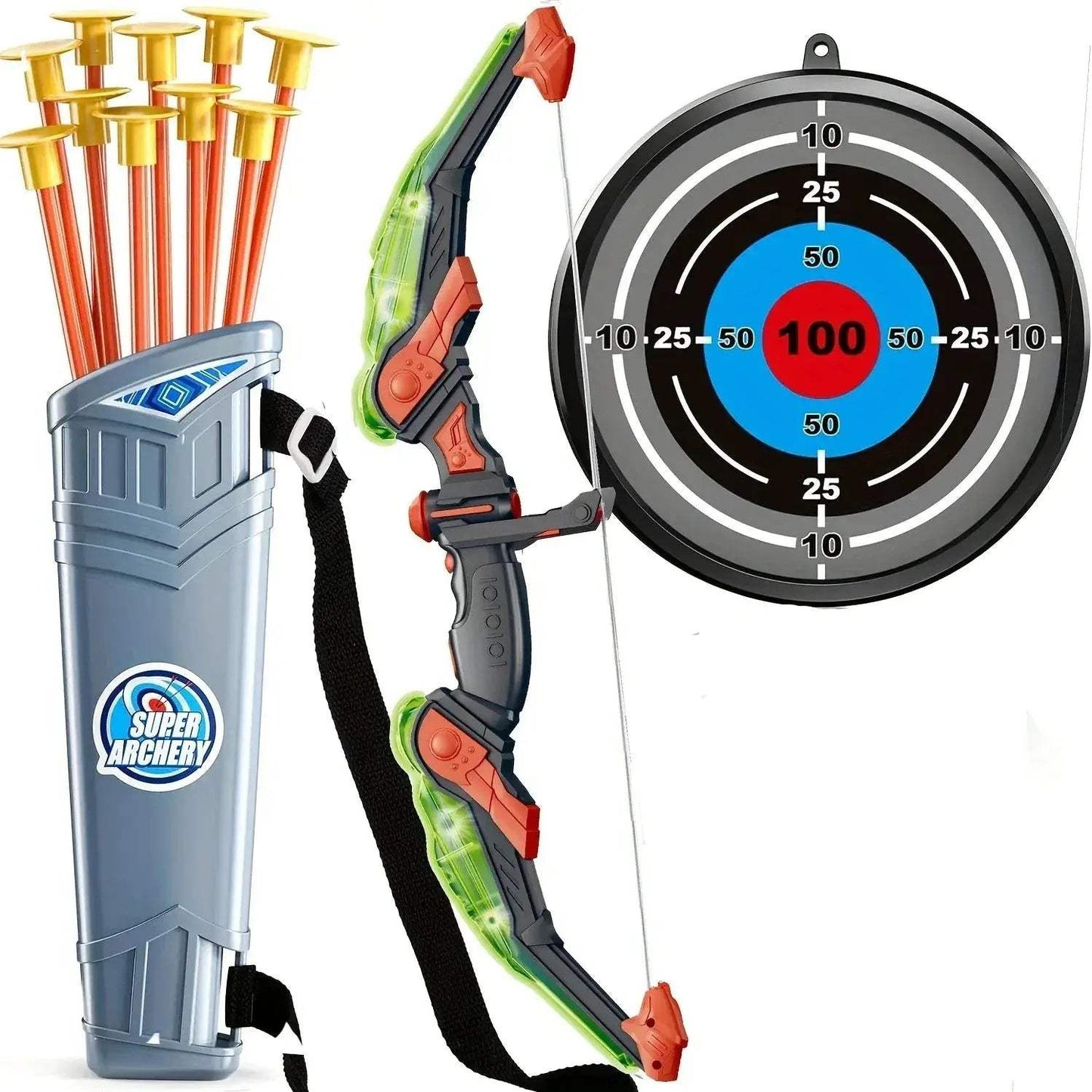 Kids Bow and Arrow Set Archery Toy Safe ABS Plastic - ToylandEU