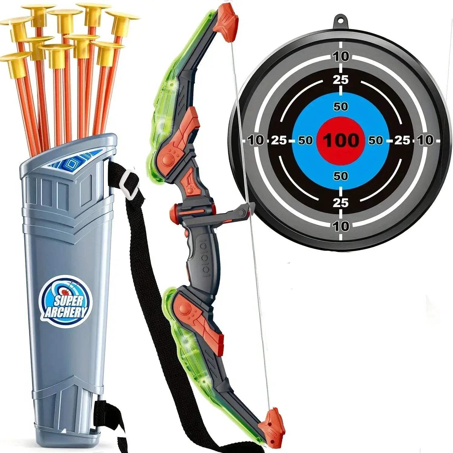 Kids Bow and Arrow Set Archery Toy Safe ABS Plastic - ToylandEU