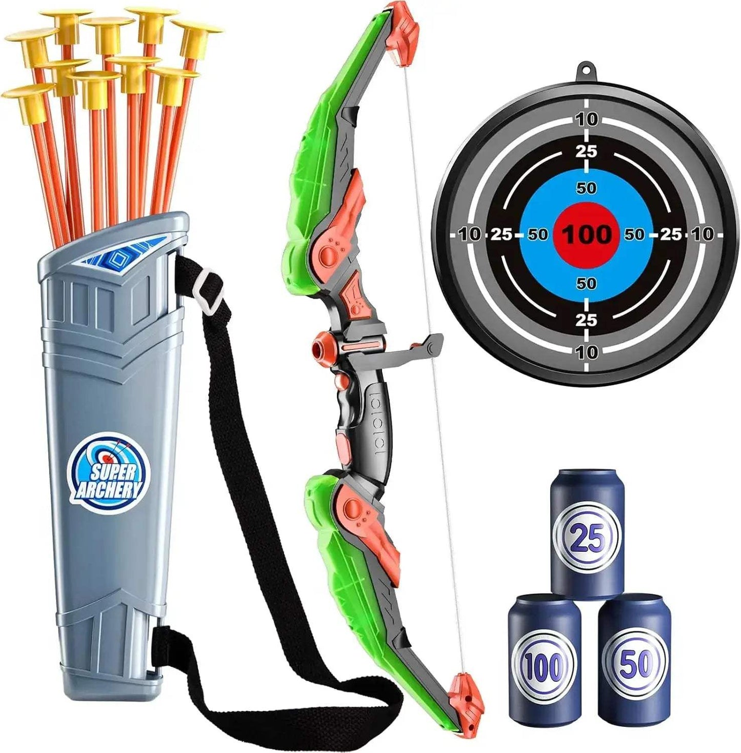  Kids Bow and Arrow Set LED Arrows for Focus -  ToylandEU™