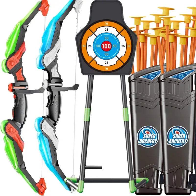  Kids Bow and Arrow Set LED Arrows for Focus -  ToylandEU™