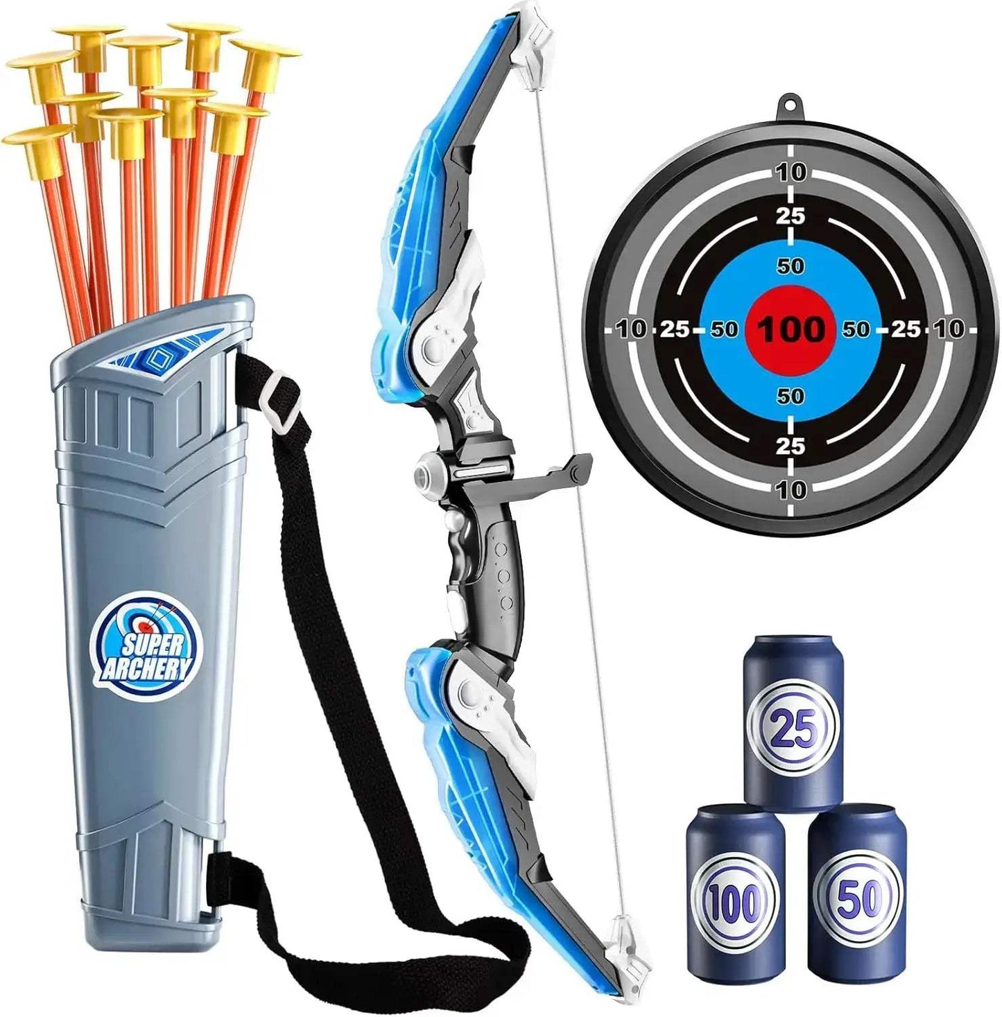  Kids Bow and Arrow Set LED Arrows for Focus -  ToylandEU™