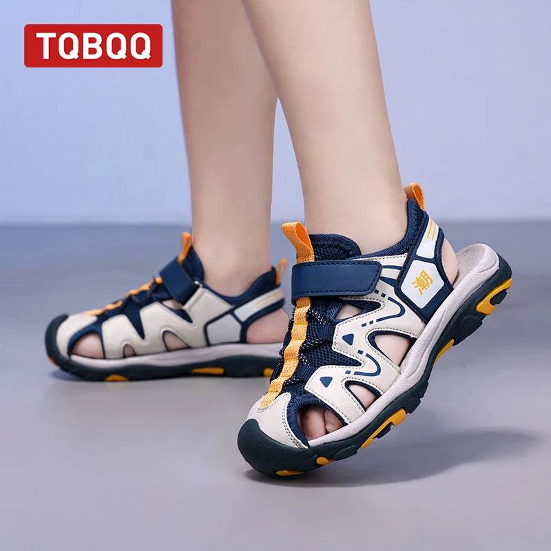 Kids' Breathable Beach Outdoor Sandals with Hook & Loop - ToylandEU