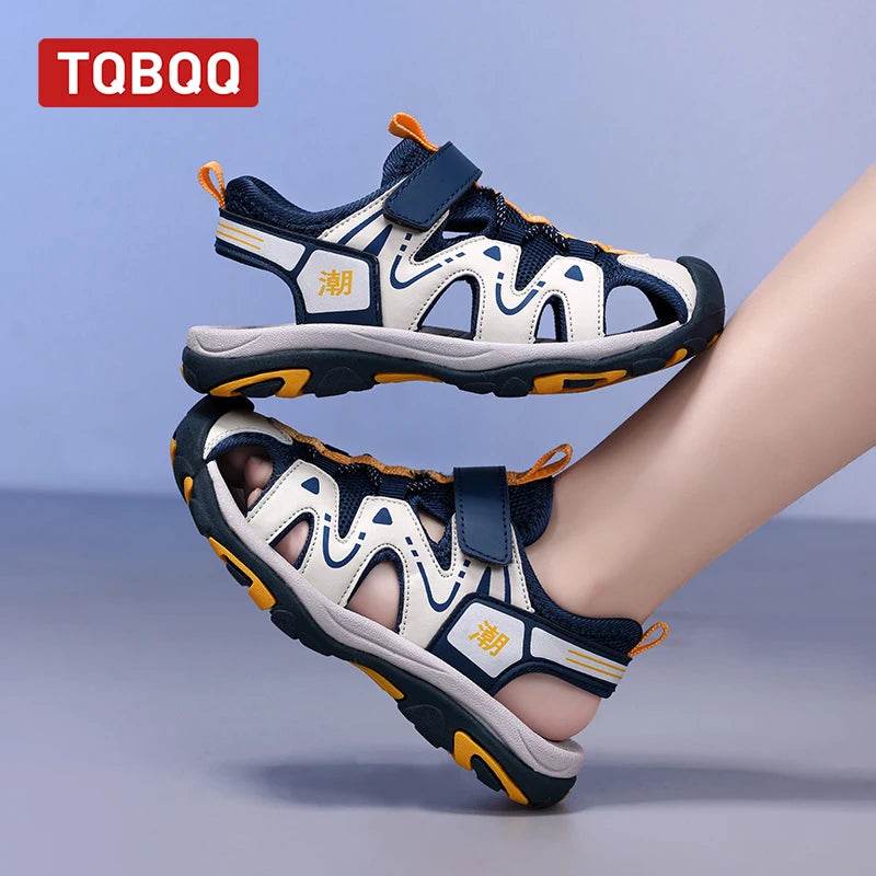 Kids' Breathable Beach Outdoor Sandals with Hook & Loop - ToylandEU