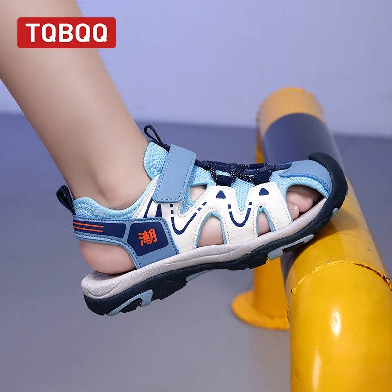Kids' Breathable Beach Outdoor Sandals with Hook & Loop - ToylandEU