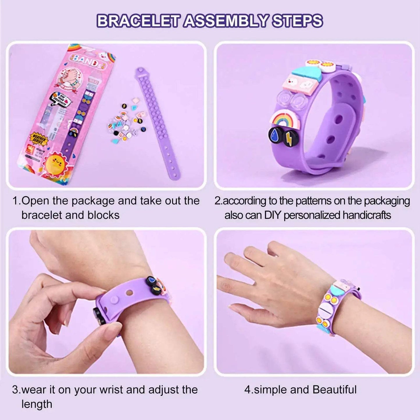 Kids Building Block Bracelets DIY Kit For Creative Expression - ToylandEU