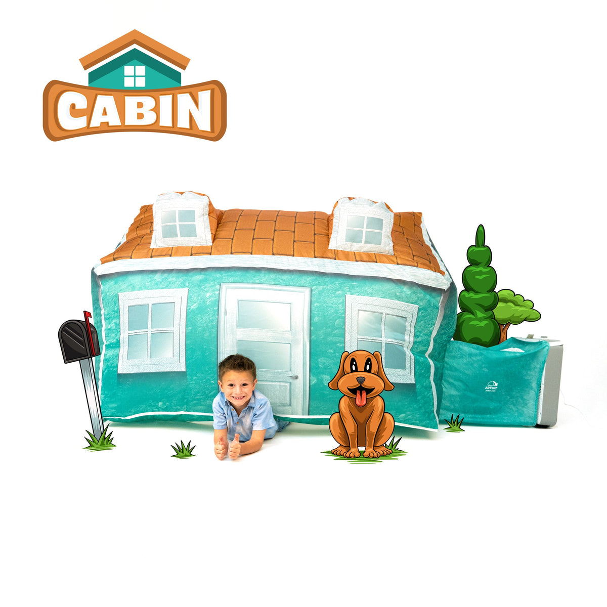Kids Cabin Playhouse | Double Layer Fabric | Toylandeu™