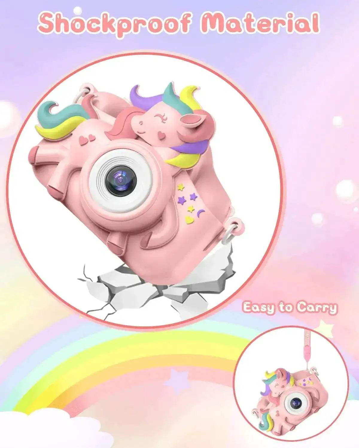 Kids Camera 2.0 20MP HD 1080P Cartoon Selfie Camera - ToylandEU