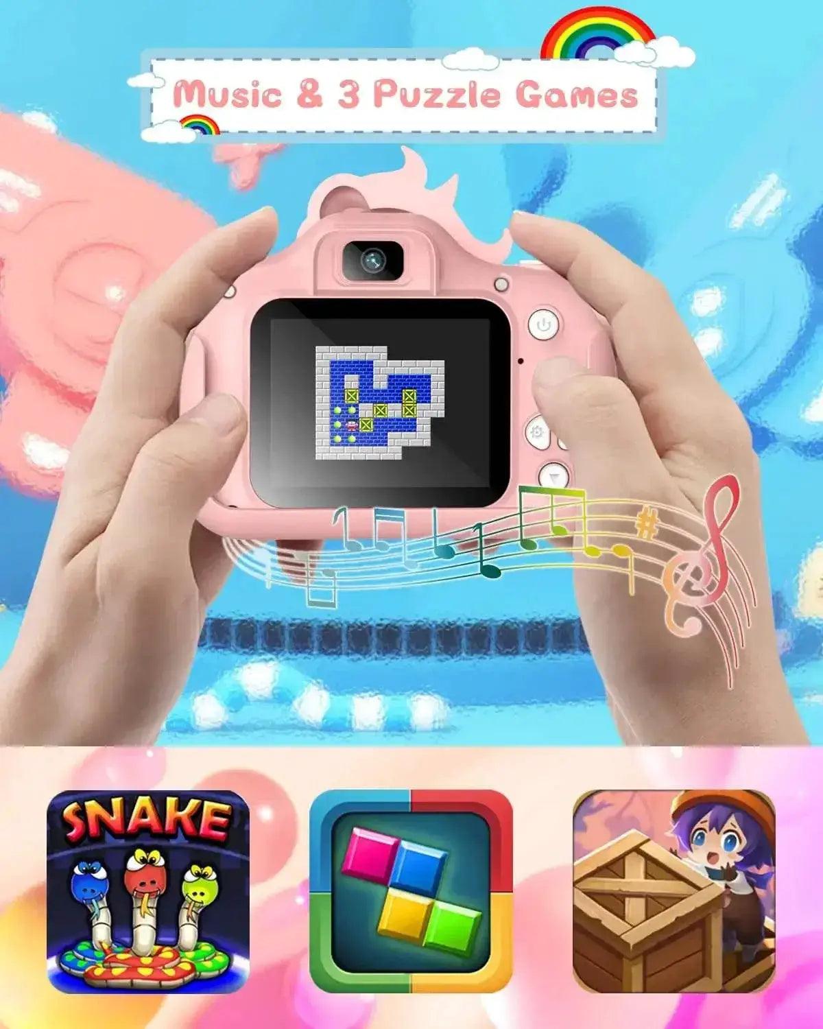  Kids Camera 2.0 20MP HD Cartoon Selfie Camera for Kids -  ToylandEU™