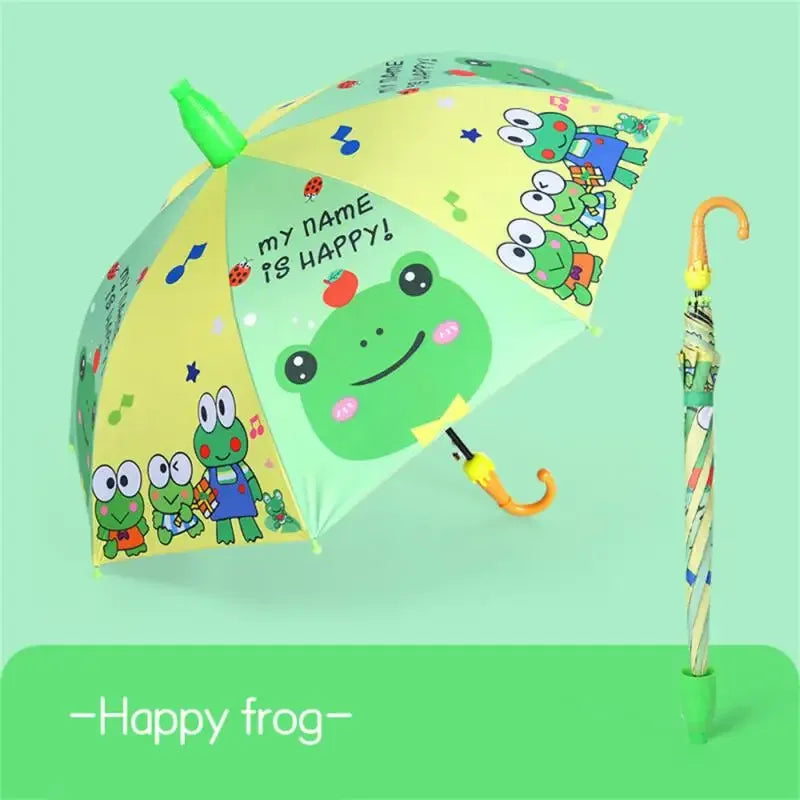 Kids Cartoon Automatic Umbrella Windproof Long Handle - ToylandEU