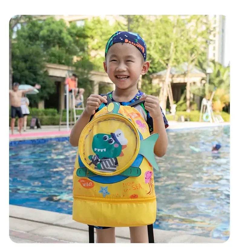 Kids Cartoon Cute Backpack Swimming Bag Waterproof Dry Wet Bag for Boys Girls Shoes Goggles Storage - ToylandEU