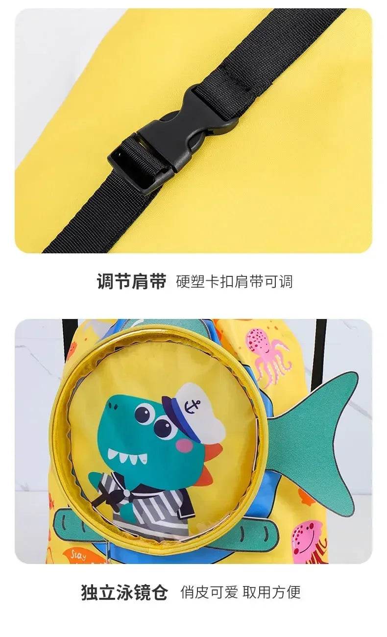 Kids Cartoon Cute Backpack Swimming Bag Waterproof Dry Wet Bag for Boys Girls Shoes Goggles Storage - ToylandEU