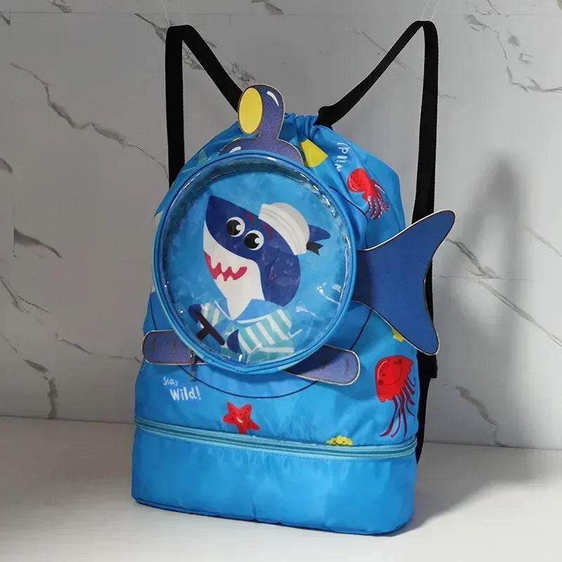 Kids Cartoon Cute Backpack Swimming Bag Waterproof Dry Wet Bag for Boys Girls Shoes Goggles Storage - ToylandEU