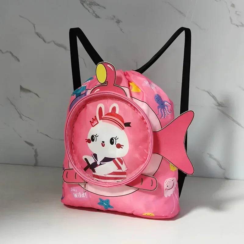 Kids Cartoon Cute Backpack Swimming Bag Waterproof Dry Wet Bag for Boys Girls Shoes Goggles Storage - ToylandEU