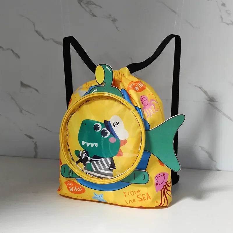 Kids Cartoon Cute Backpack Swimming Bag Waterproof Dry Wet Bag for Boys Girls Shoes Goggles Storage - ToylandEU