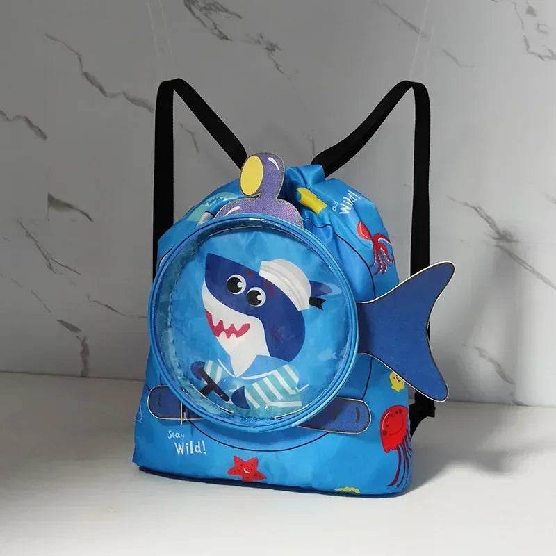 Kids Cartoon Cute Backpack Swimming Bag Waterproof Dry Wet Bag for Boys Girls Shoes Goggles Storage - ToylandEU
