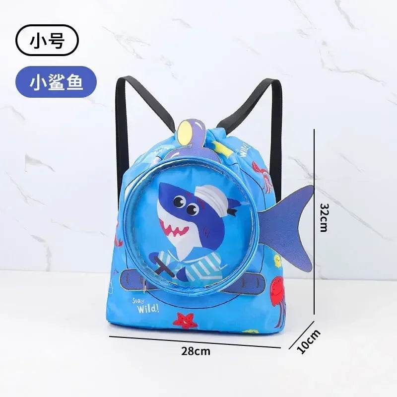 Kids Cartoon Cute Backpack Swimming Bag Waterproof Dry Wet Bag for Boys Girls Shoes Goggles Storage - ToylandEU