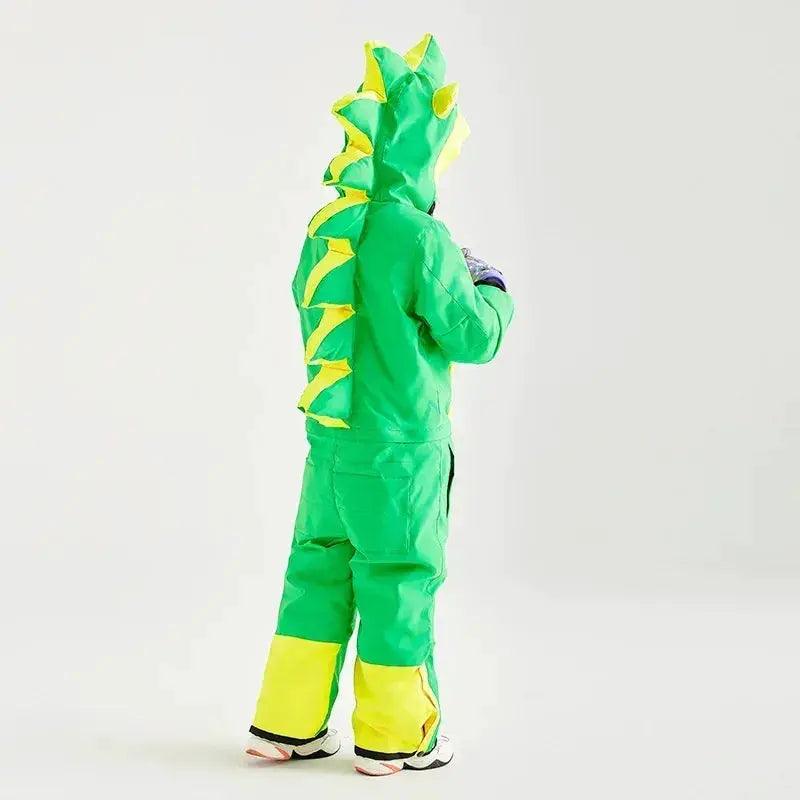  Kids Cartoon Dinosaur Ski Suit Waterproof One Piece -  ToylandEU™
