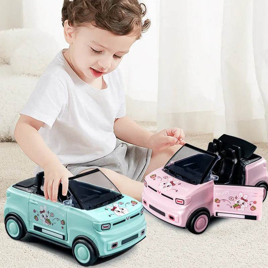 Kids' Cartoon Mini Convertible Car - Fun Simulation Toy for Active Play - ToylandEU